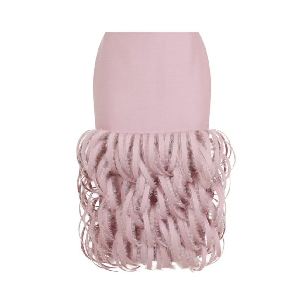 Balenciaga Fluffy Feather Pencil Skirt Women